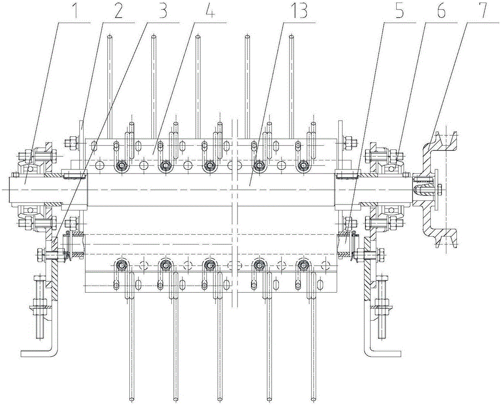 Elastic claw type cotton picker