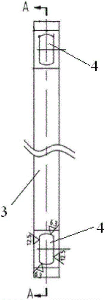 Flange hole center distance detecting tool