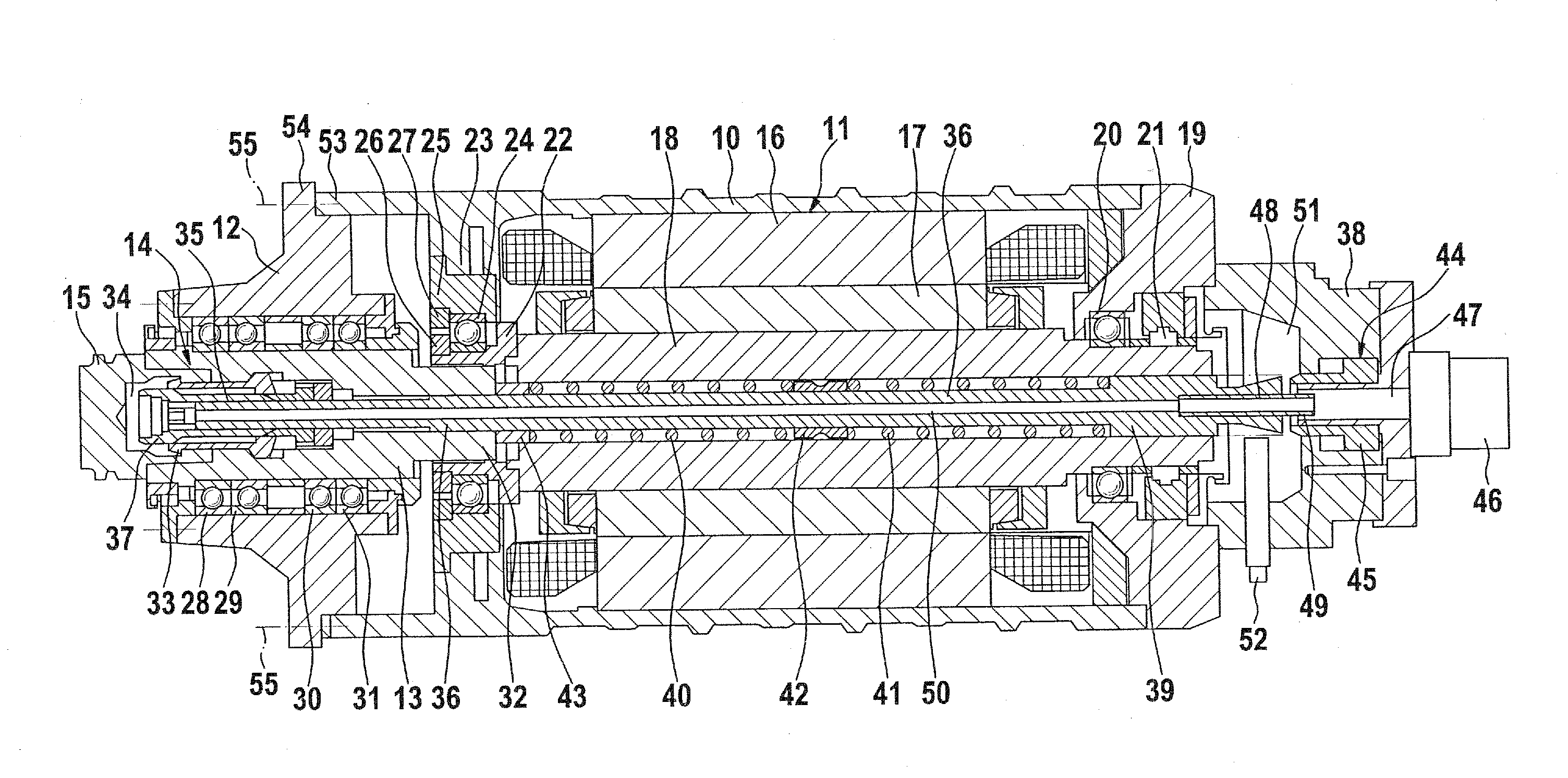 Motor spindle as a rotary drive for tools on a machine tool