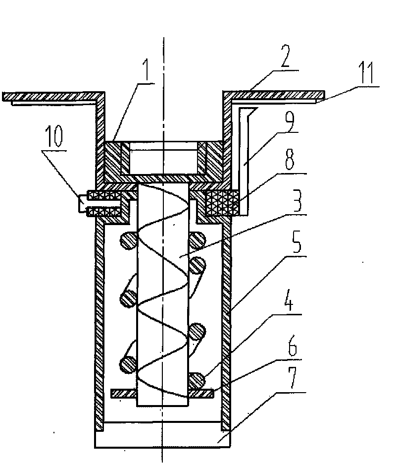 Mining roof plate absciss layer warning instrument and measurement method