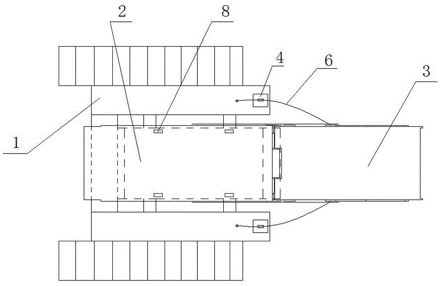 Crow plate type hydraulic support loading device