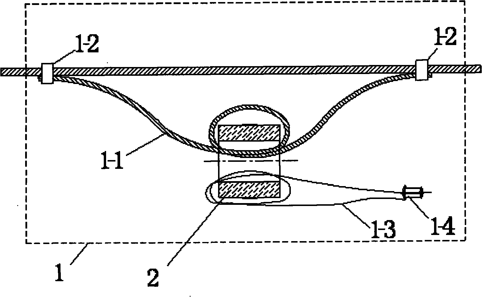 Inductance coupling device for broadband communication by using middle-pressure overhead power transmission line