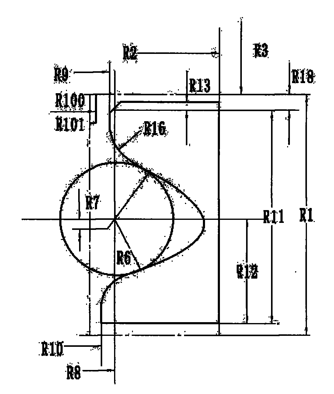 Molding method for cutting processing of pivoting support raceway