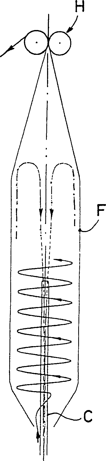 Method and apparatus for cooling extruded soft tube made of plastic film