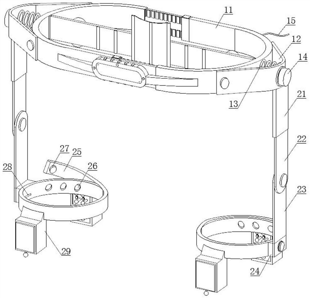 Guiding device for Parkinson's disease patient to wear