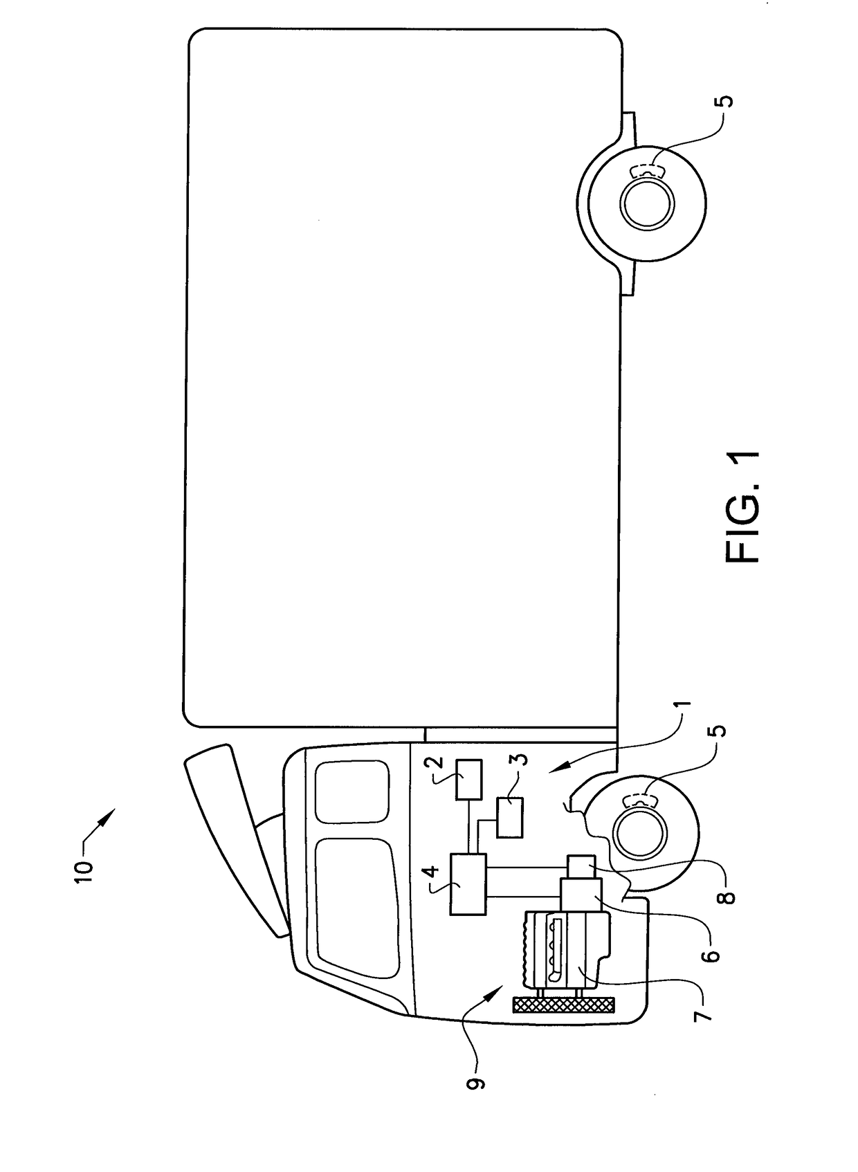 An arrangement and method for a cruise control brake in a vehicle