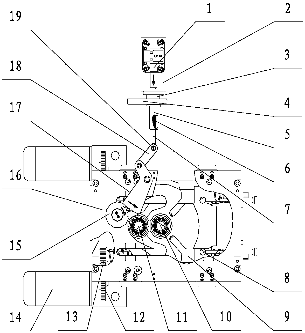 A program lock device of a three-station electric mechanism and its application method