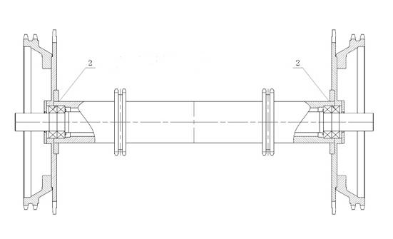 Driving assembly for automatic large-width sidewalk escalator