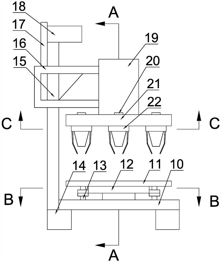 Four-corner drilling machine suitable for equilateral drilling treatment