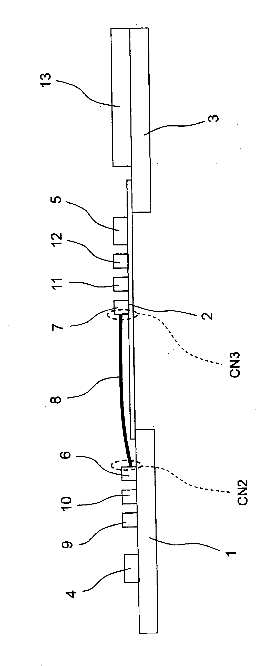 Transmission system for image display device and electronic equipment