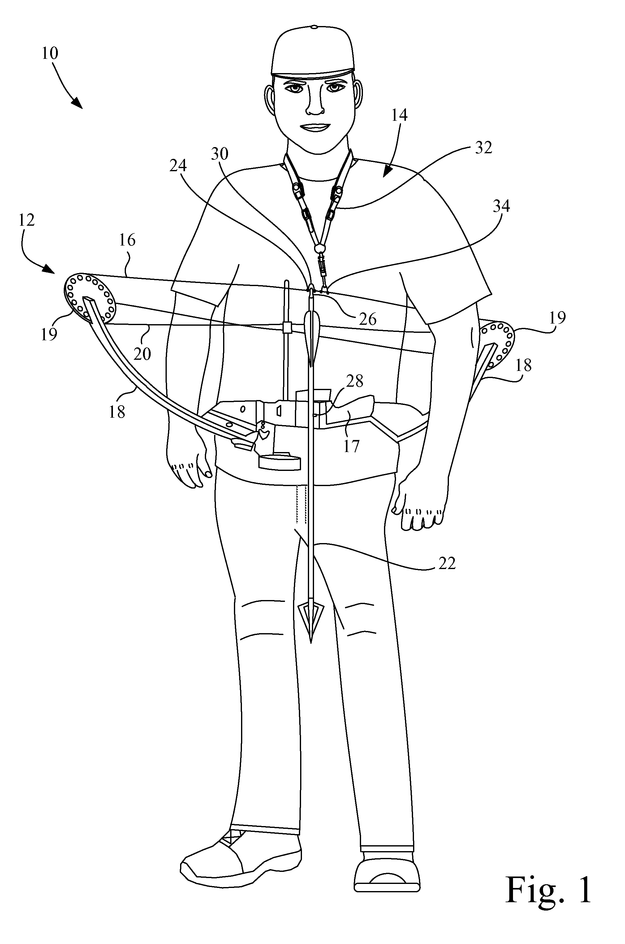 Archery bow carrying apparatus