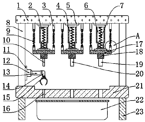 Stamping device for automobile electronic components