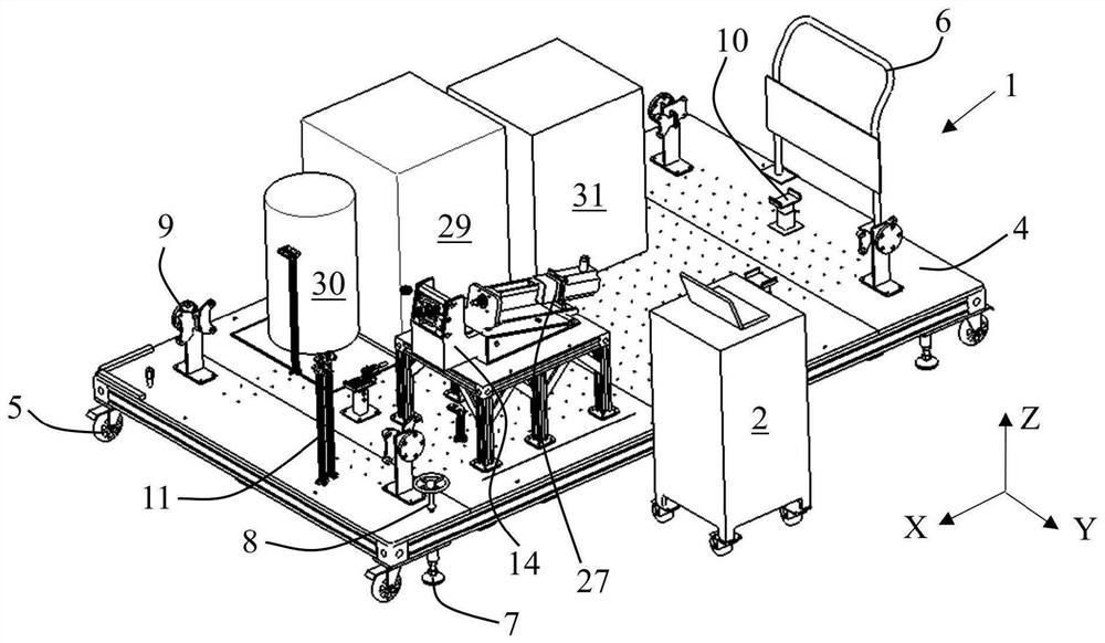 Sealing performance testing system and sealing performance testing