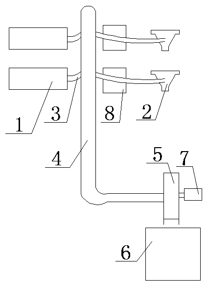 Dust removal device for welding wire drawing