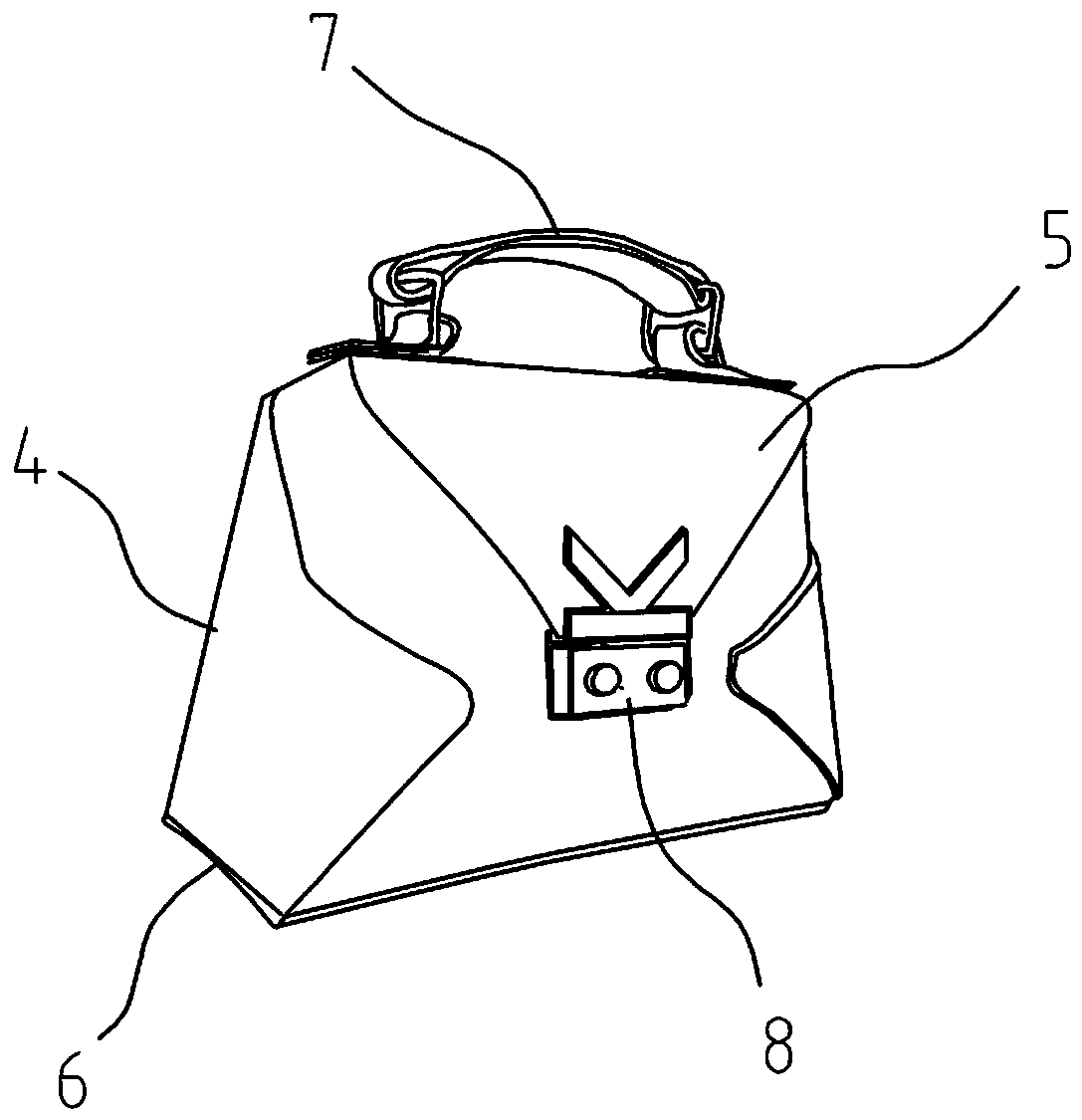 Flat knitted bag and making method thereof