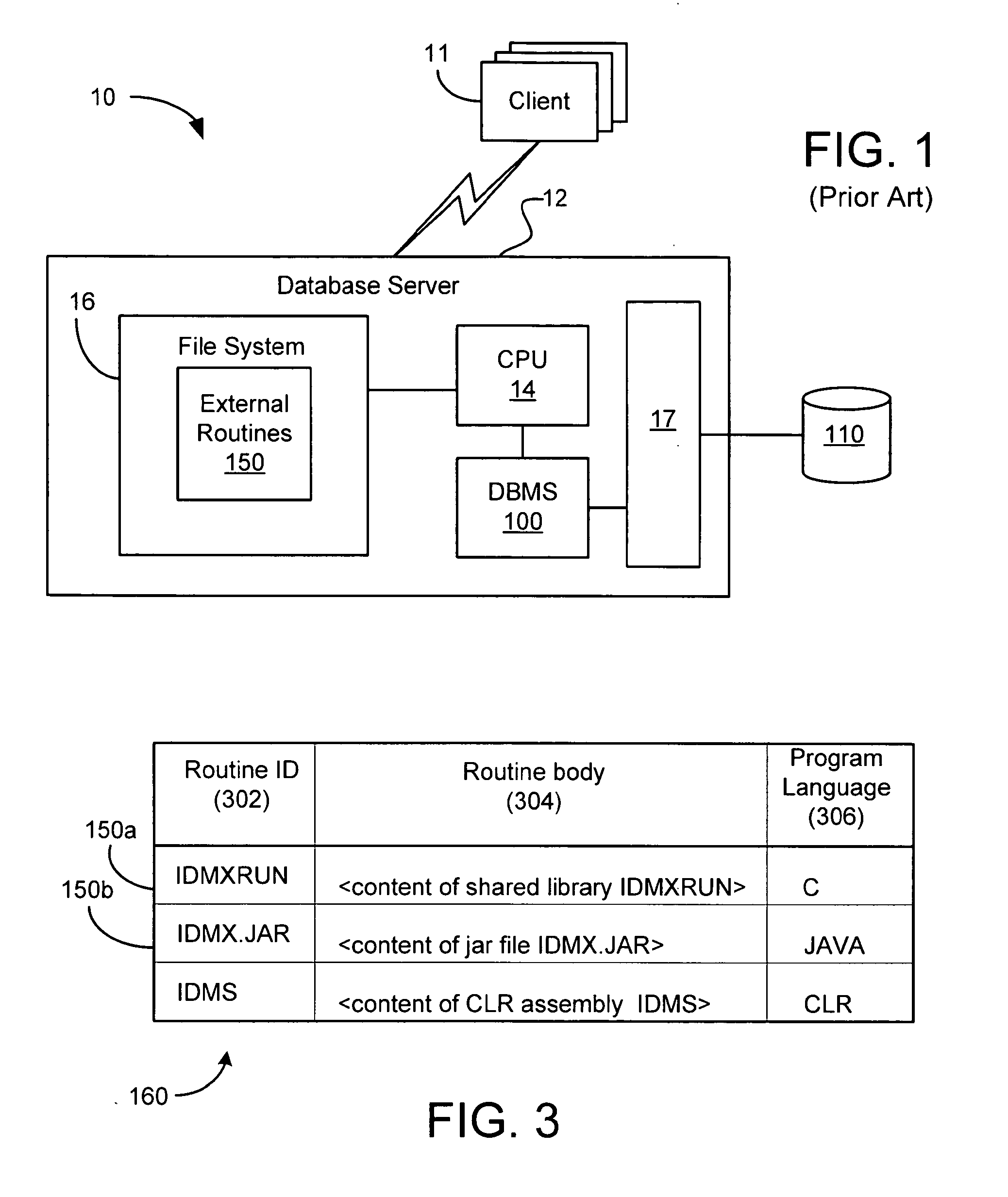 Method for managing external routines in a database management system