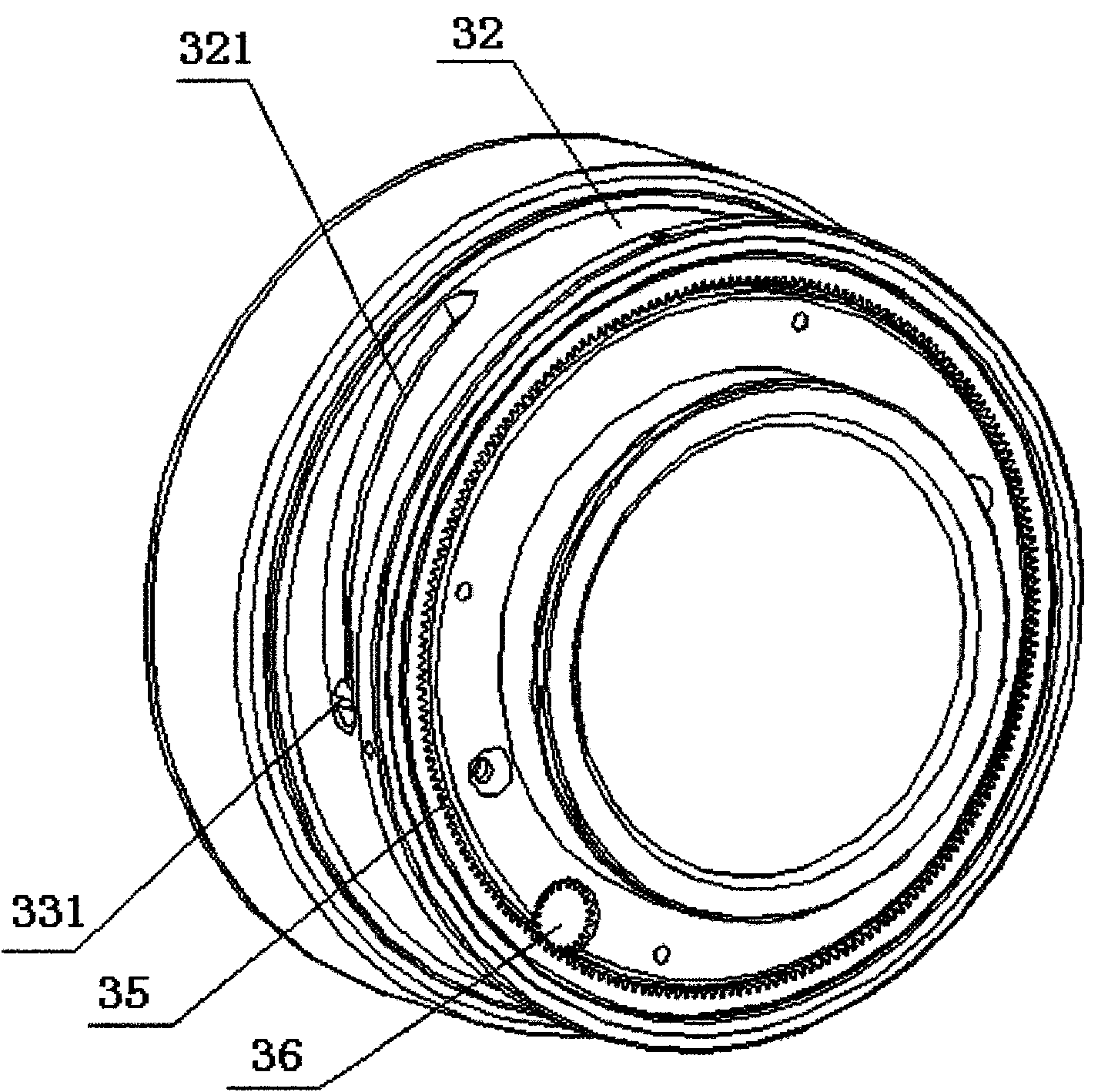 Manual-automatic focusing integrated lens and infrared thermal imager using same