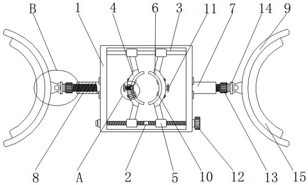 Obstetric clinical clamping and expanding device