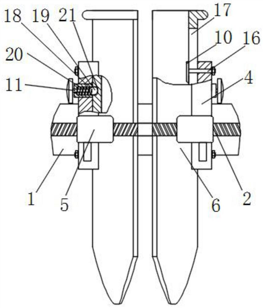 Obstetric clinical clamping and expanding device