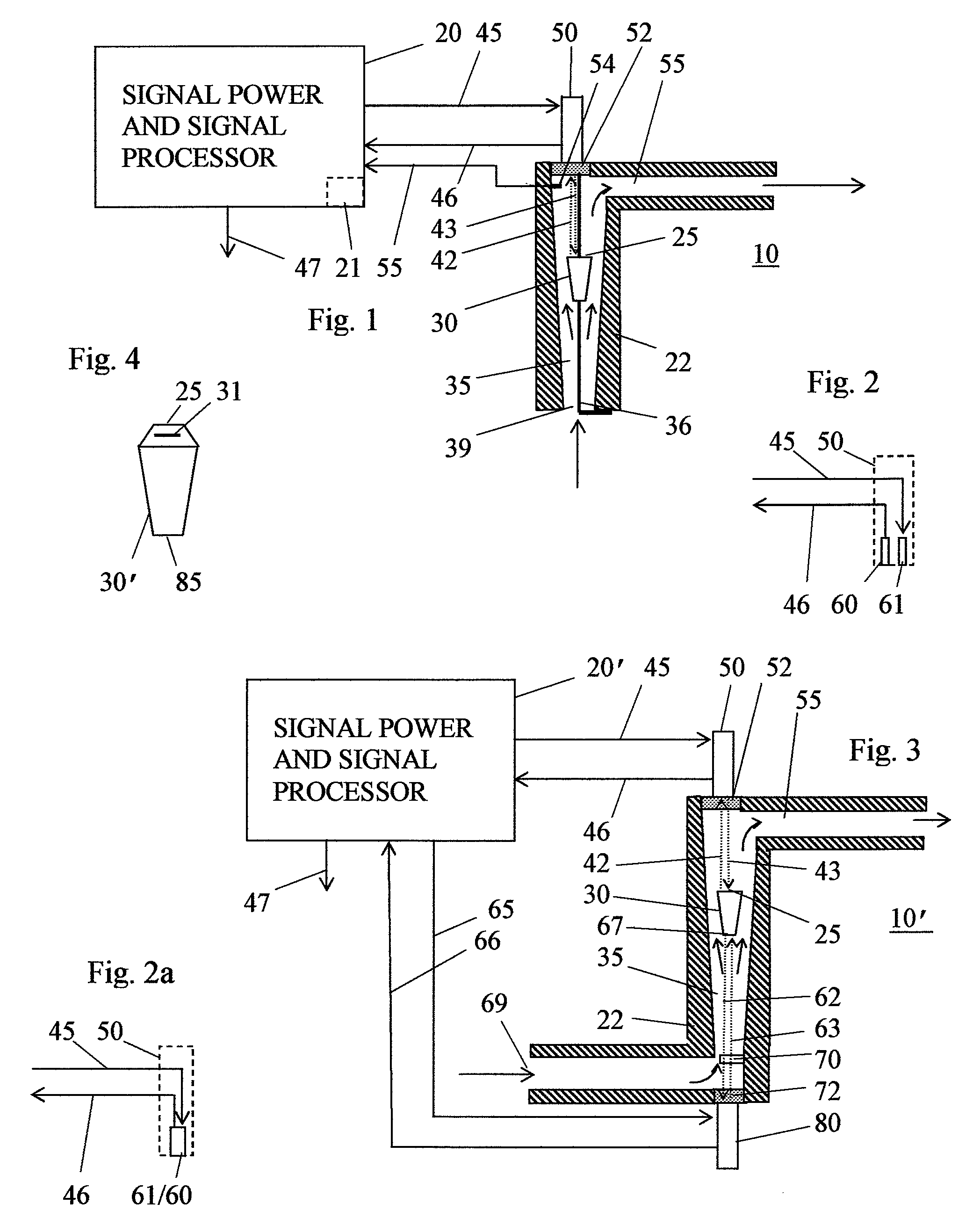 Variable area flow rate meter using optical sensing of float position in the duct
