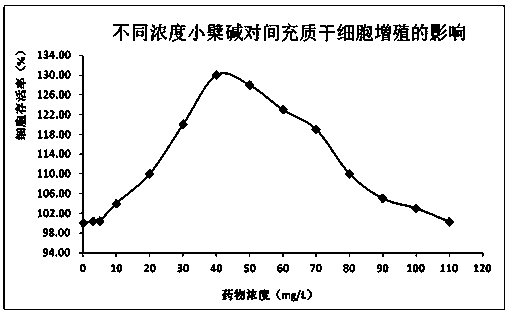 A serum-free medium for mesenchymal stem cells containing berberine