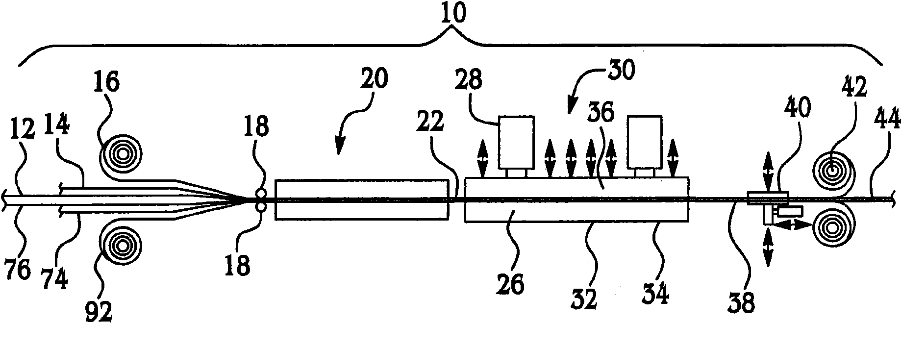 Method and material efficient tooling for continuous compression molding