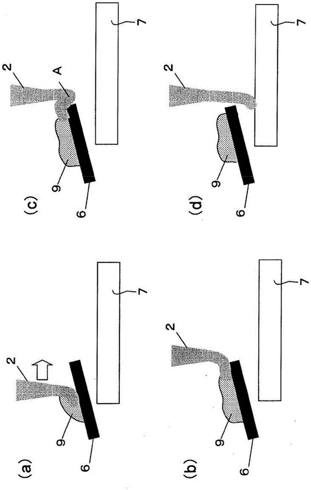 Coating device and coating method