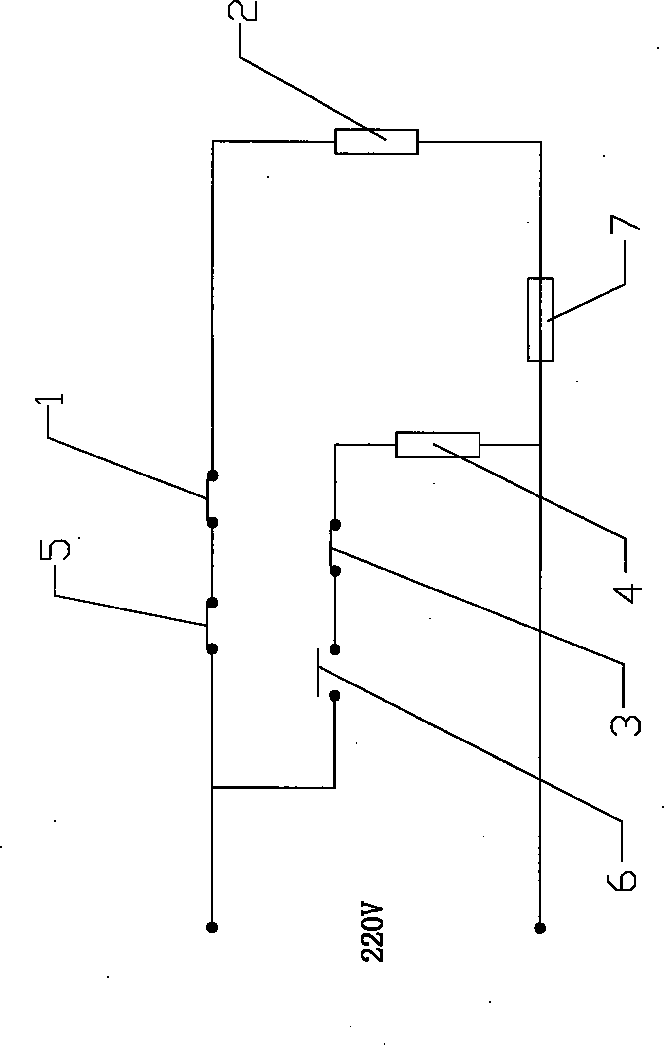 Thermal protection control circuit of electric iron