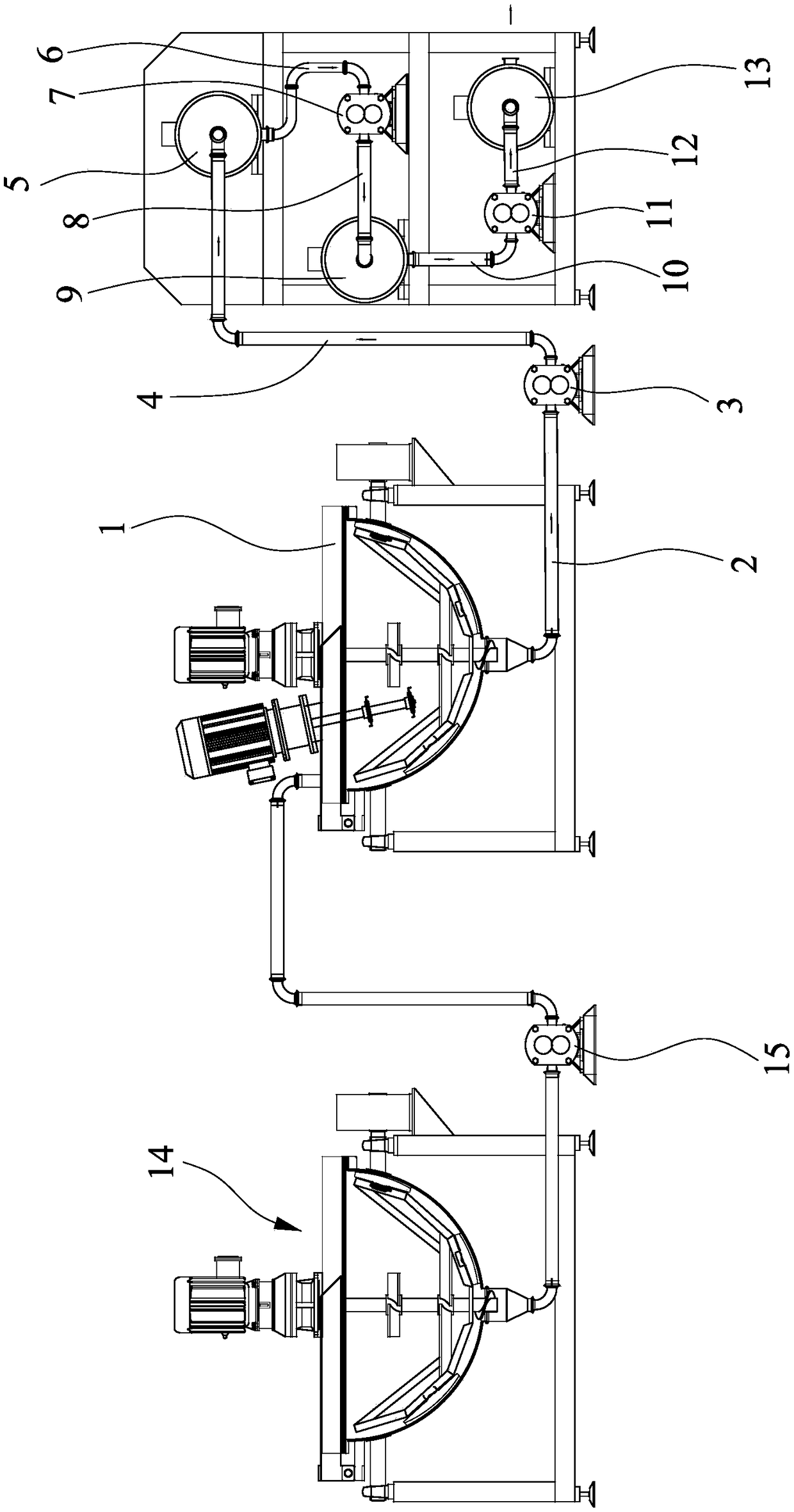 Novel mixing and pulping process for fish tofu and system