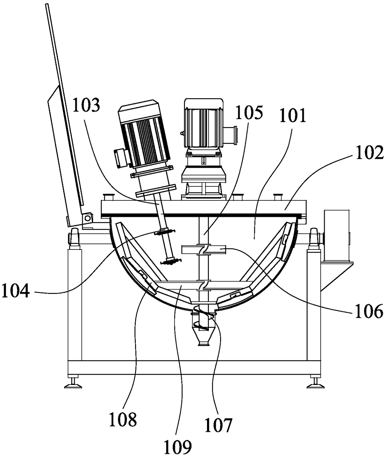 Novel mixing and pulping process for fish tofu and system