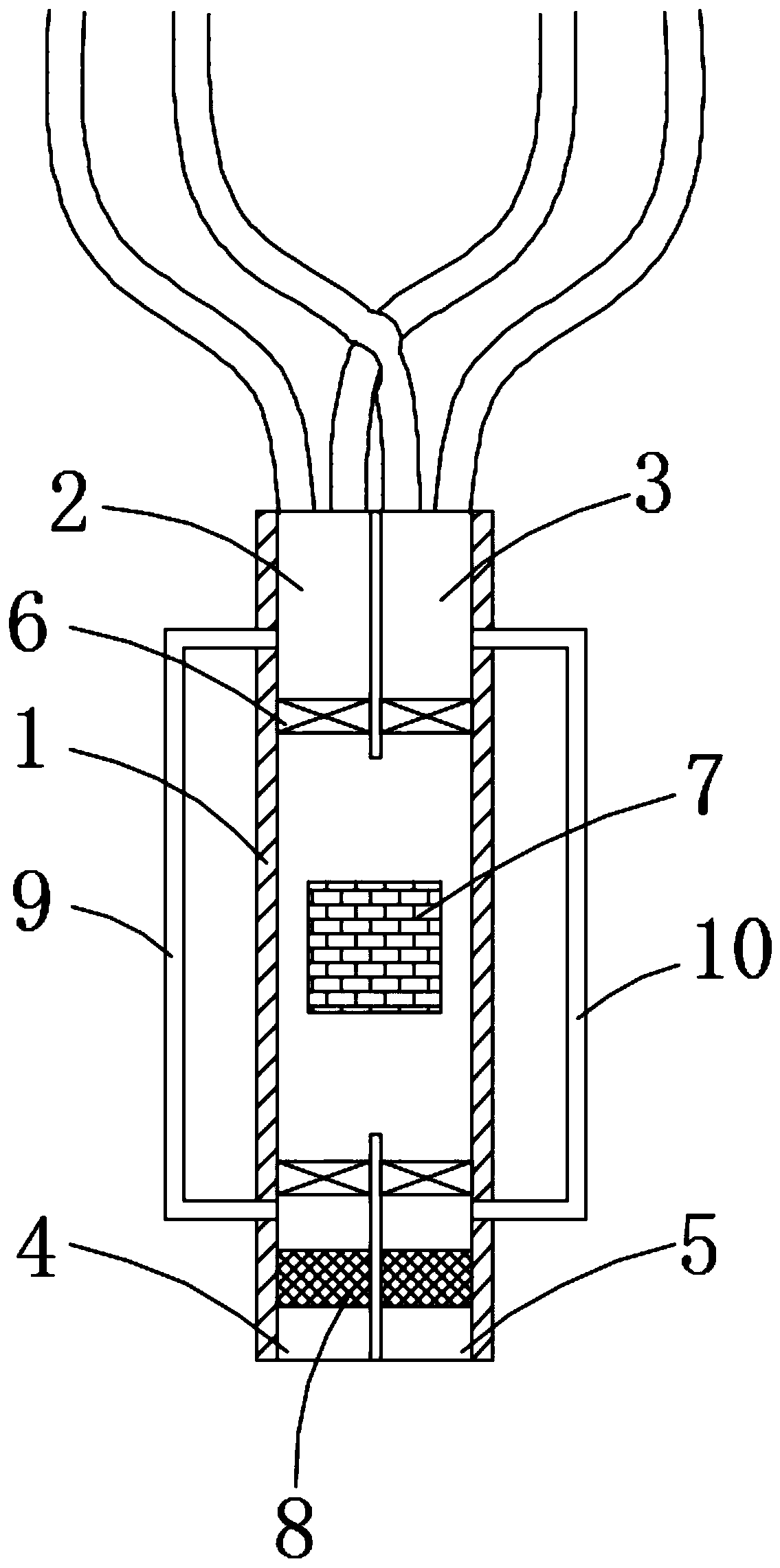 Pressurization air filter for four-cylinder four-stroke generator