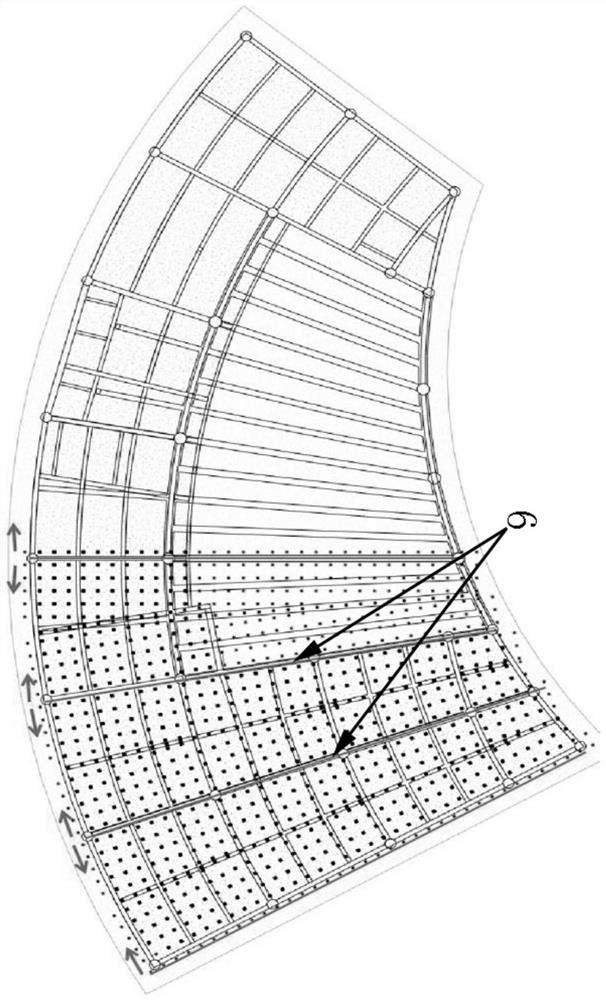 Special disc buckle formwork support for arc-shaped building structure