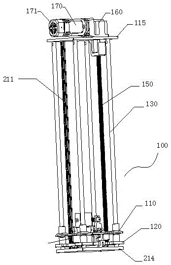 An automatic locking release and lifting device for power failure retention and its realization method