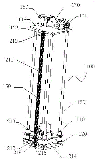 An automatic locking release and lifting device for power failure retention and its realization method