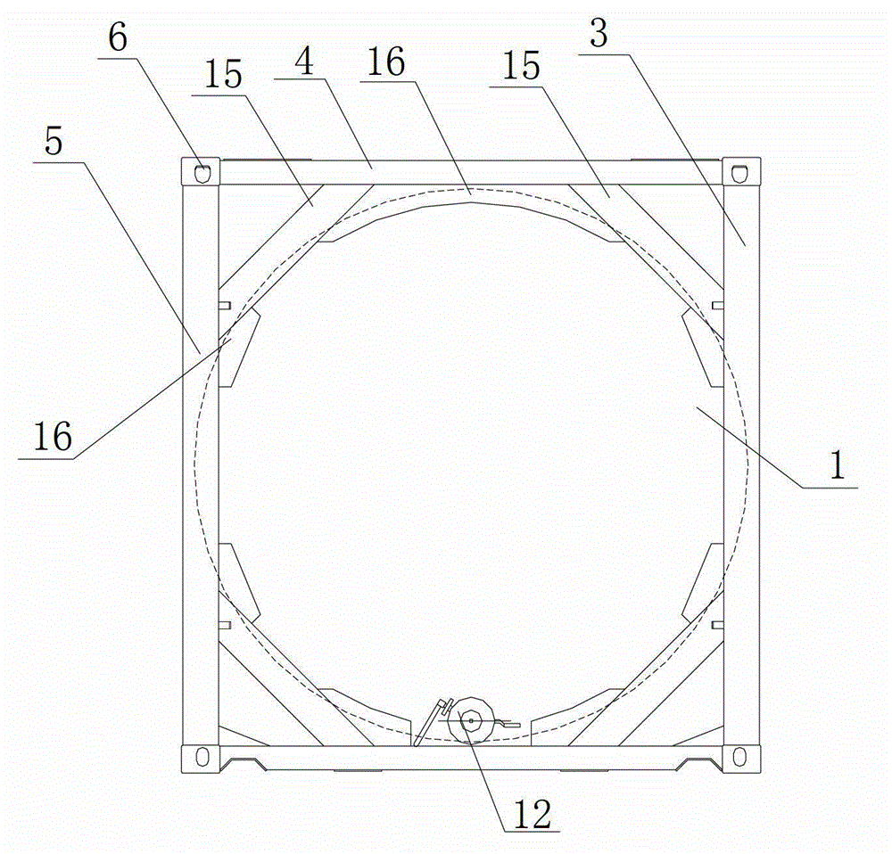 Full frame tank type container