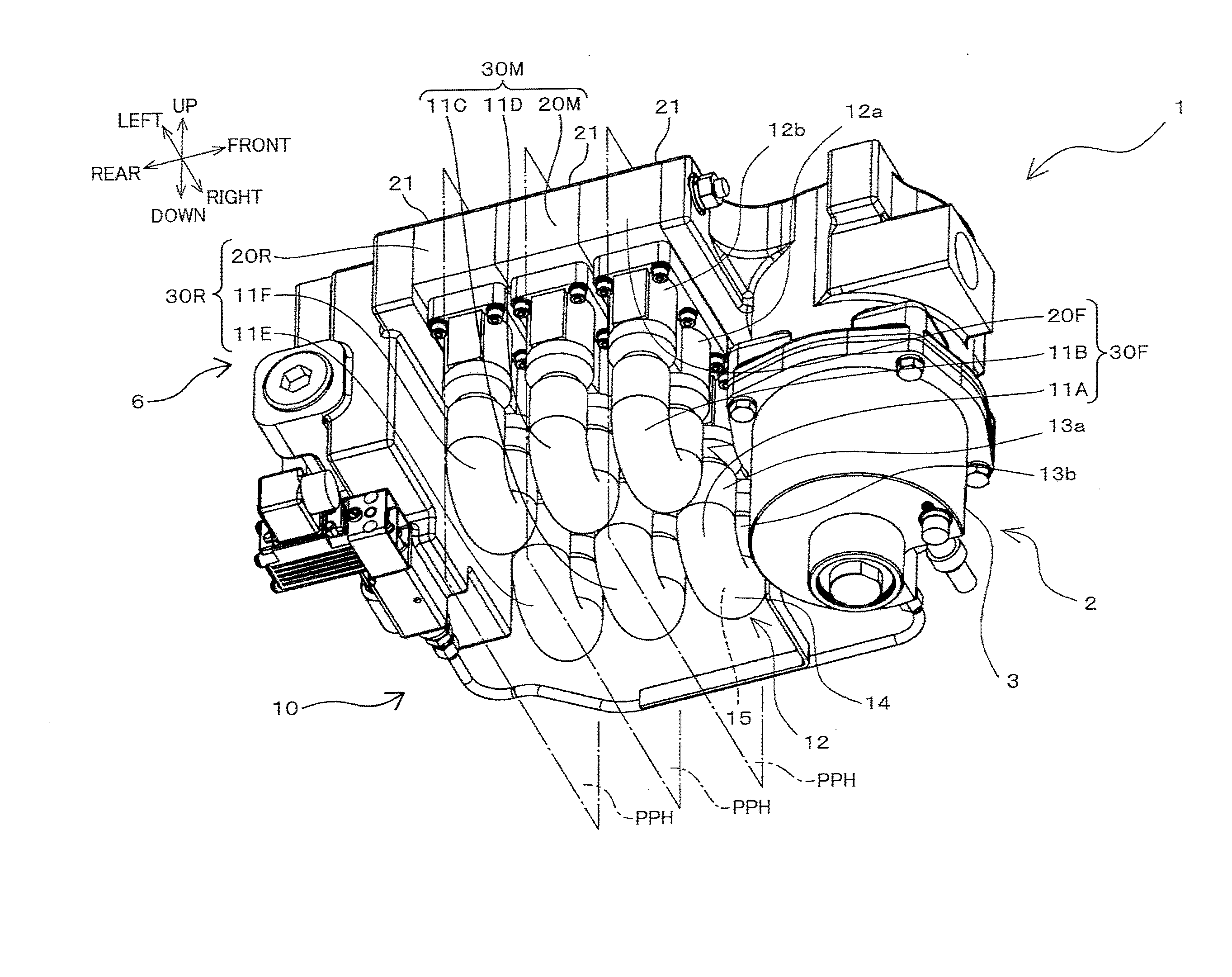 Dehumidifying device and dehumidifying module