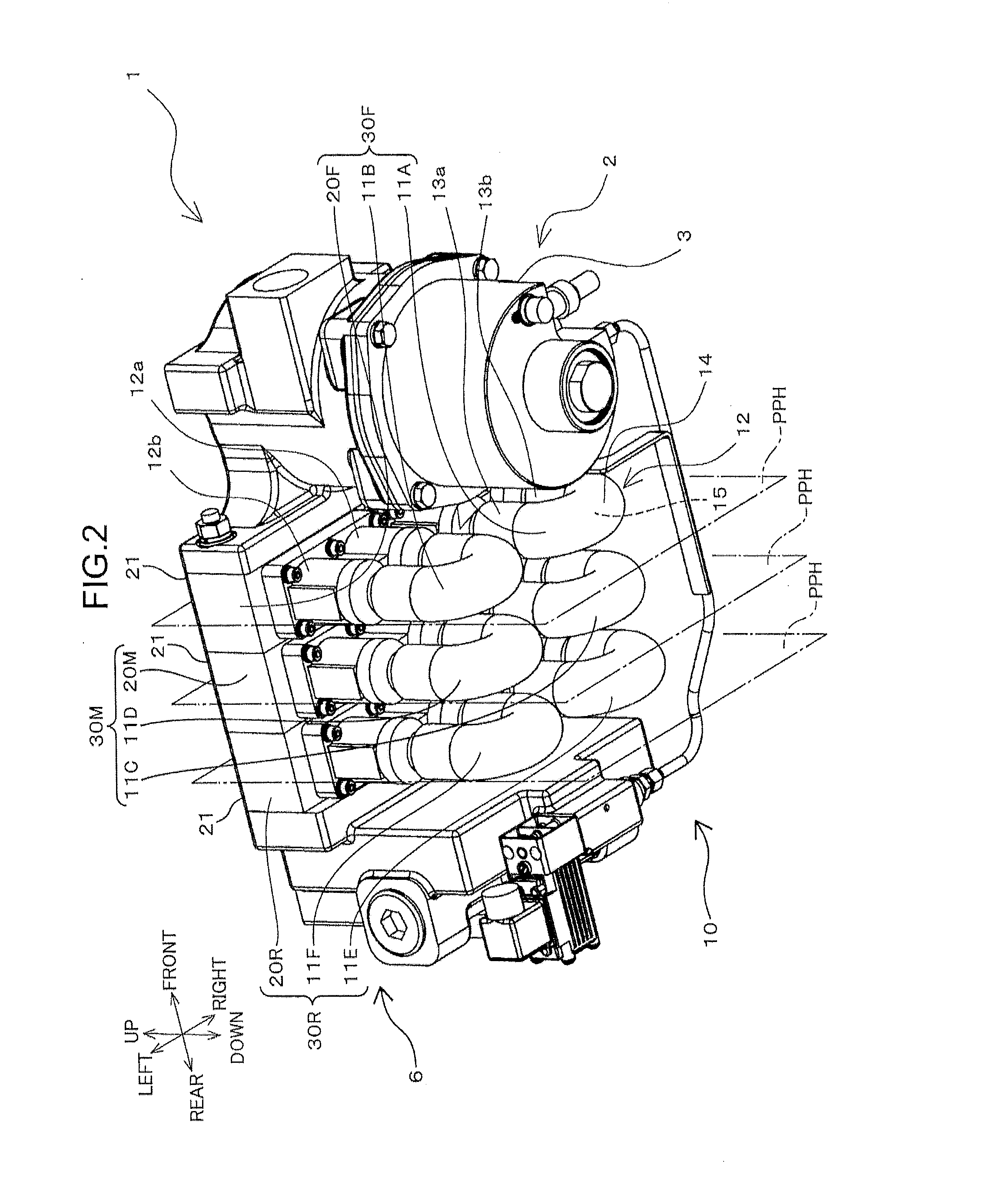 Dehumidifying device and dehumidifying module