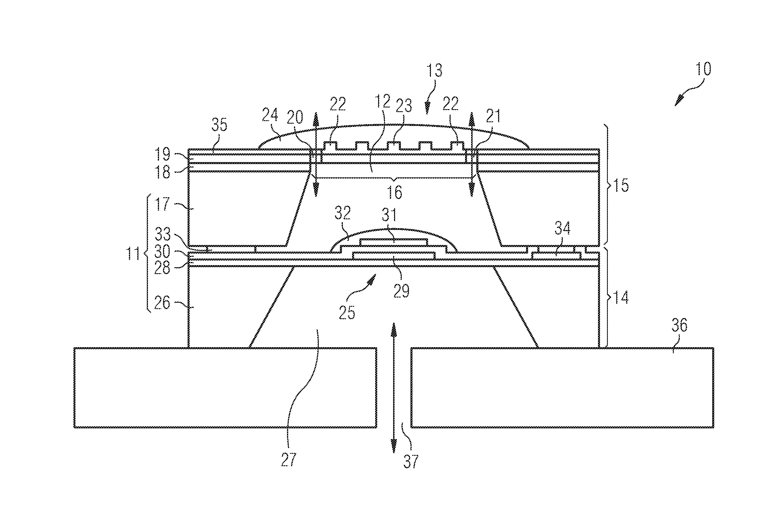 Method and sensor system for measuring gas concentrations