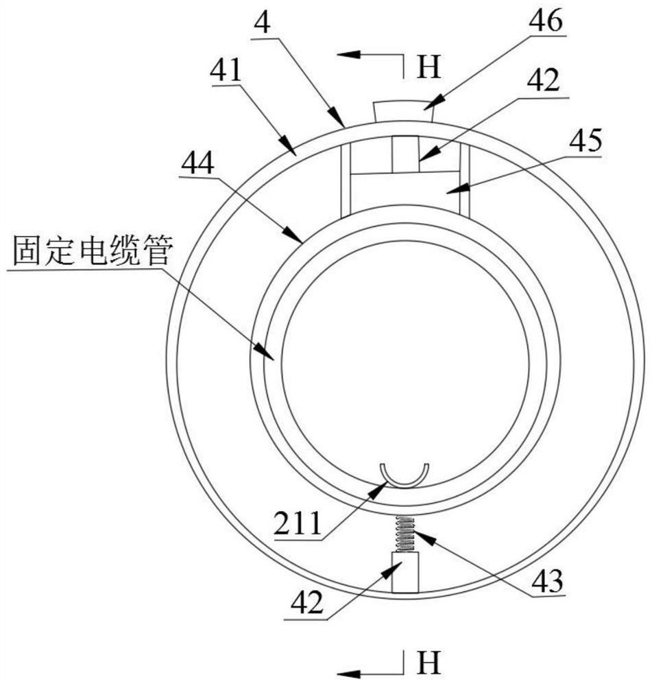 Fiber cement cable pipe auxiliary laying equipment