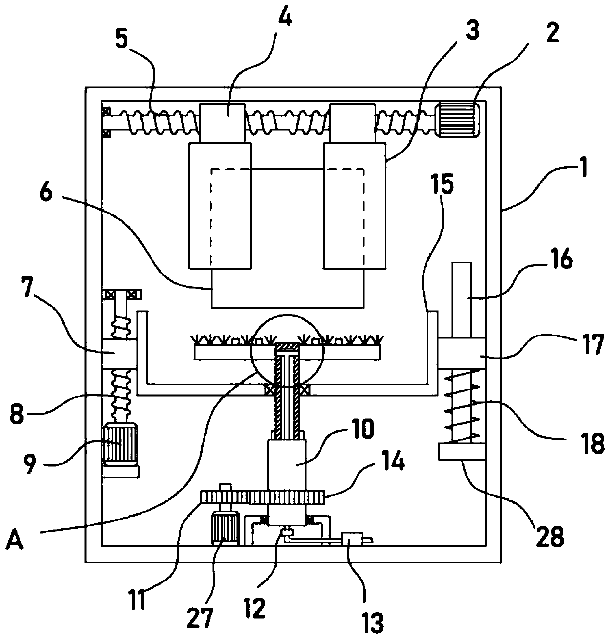 Mirror surface cleaning device of monitoring camera