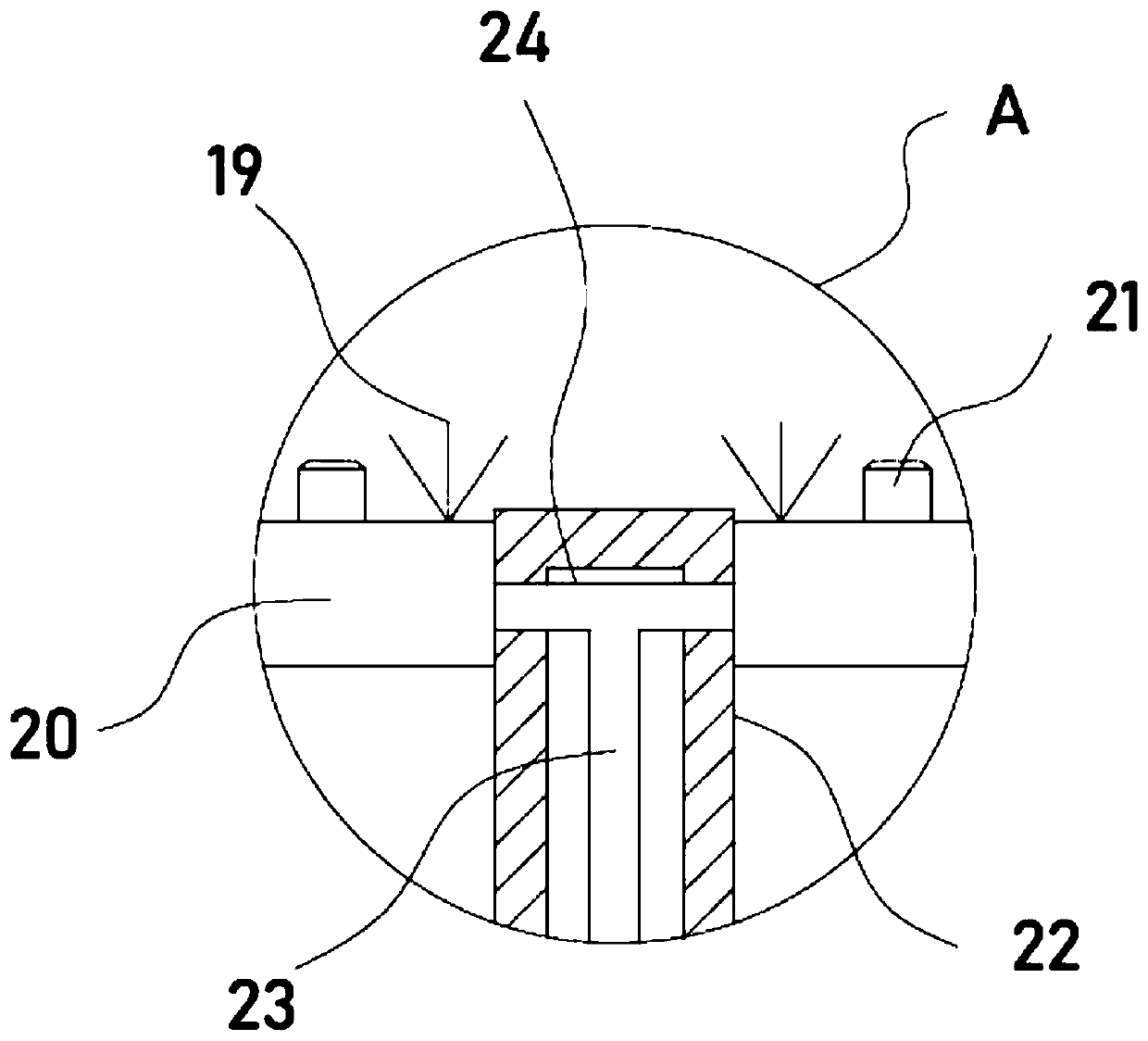 Mirror surface cleaning device of monitoring camera