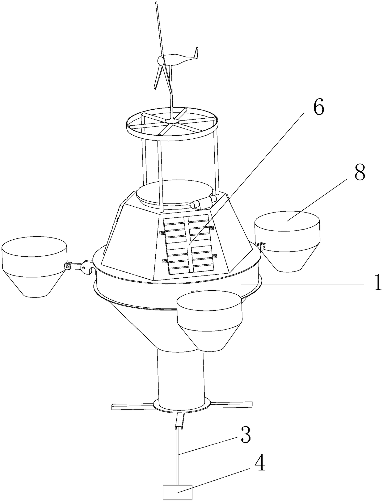 System for detecting water quality parameter of different water depths by automatically controlling depth of sensor