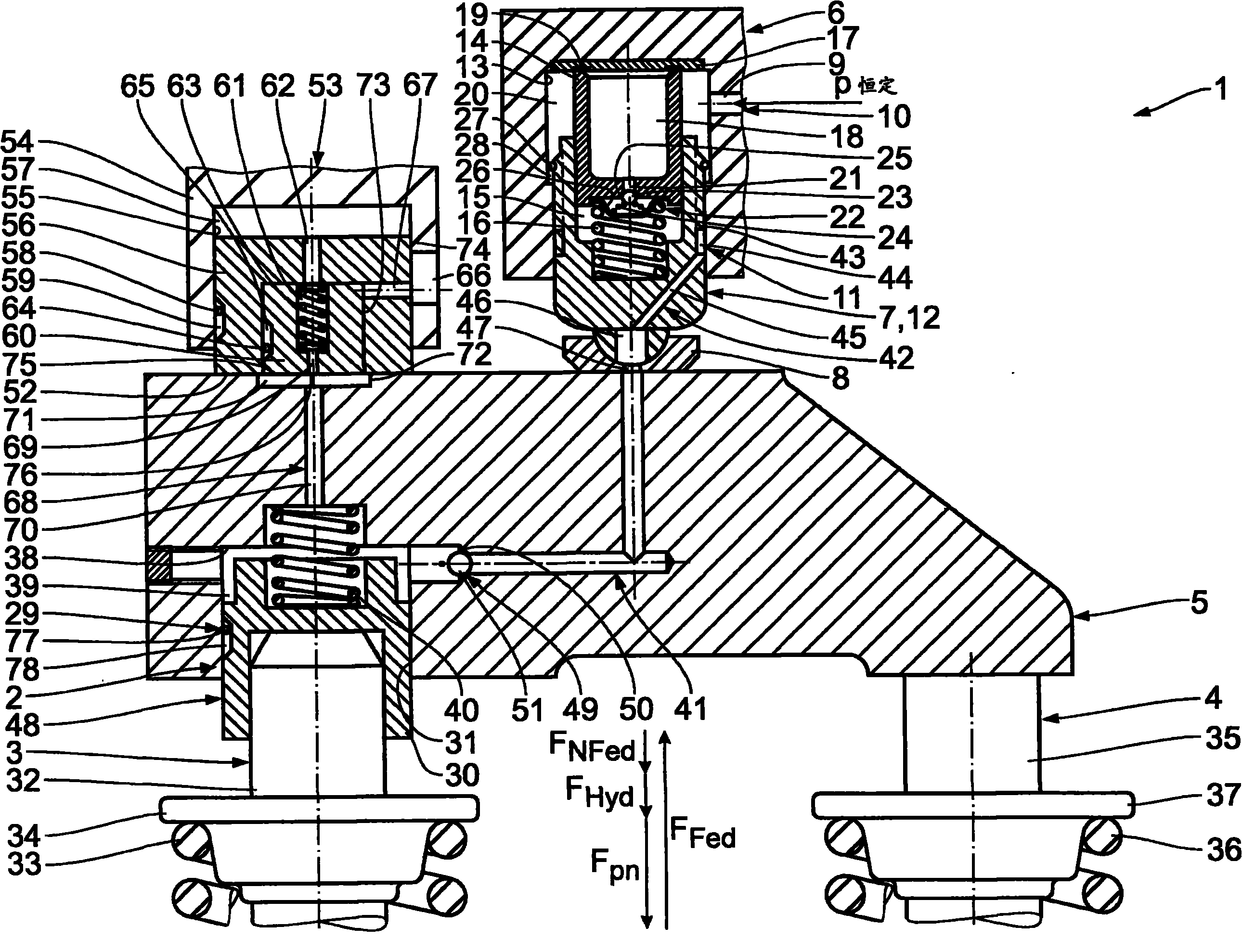 Internal combustion engine having a motor brake device