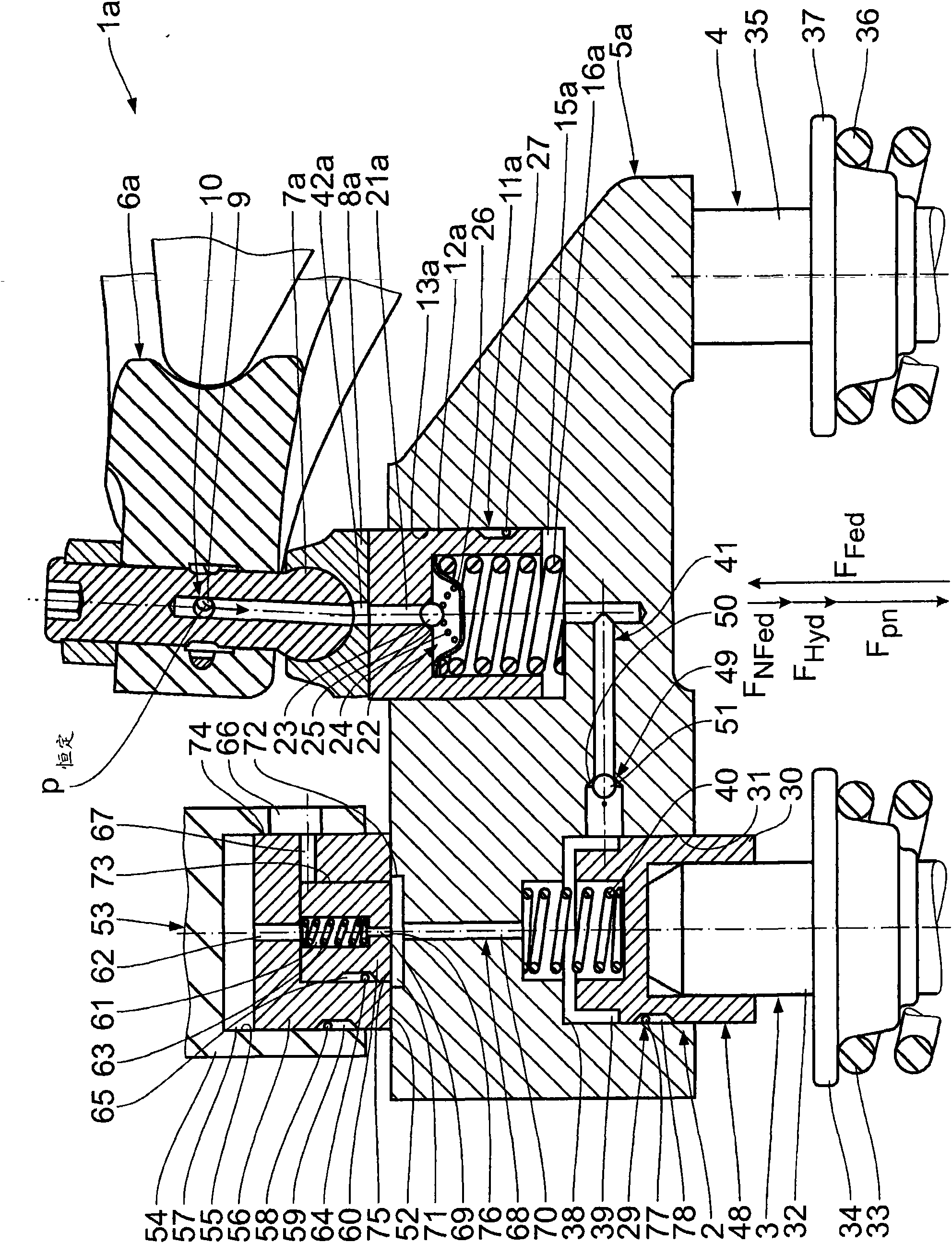 Internal combustion engine having a motor brake device