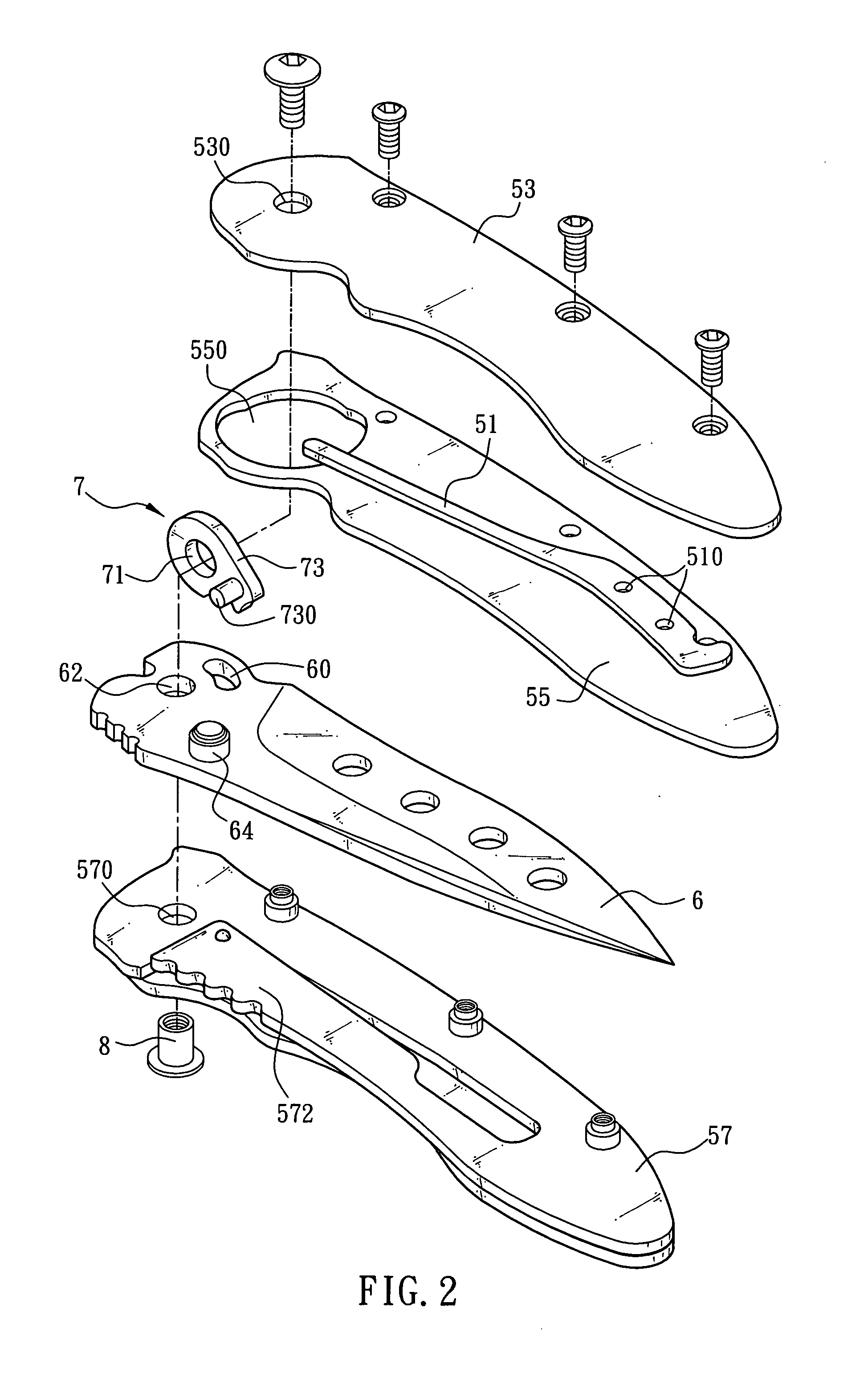 Folding knife assembly
