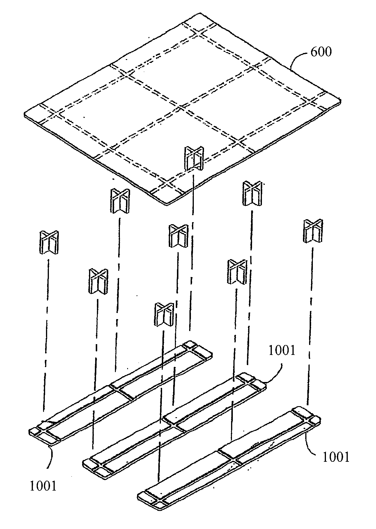 Support device for materials handling