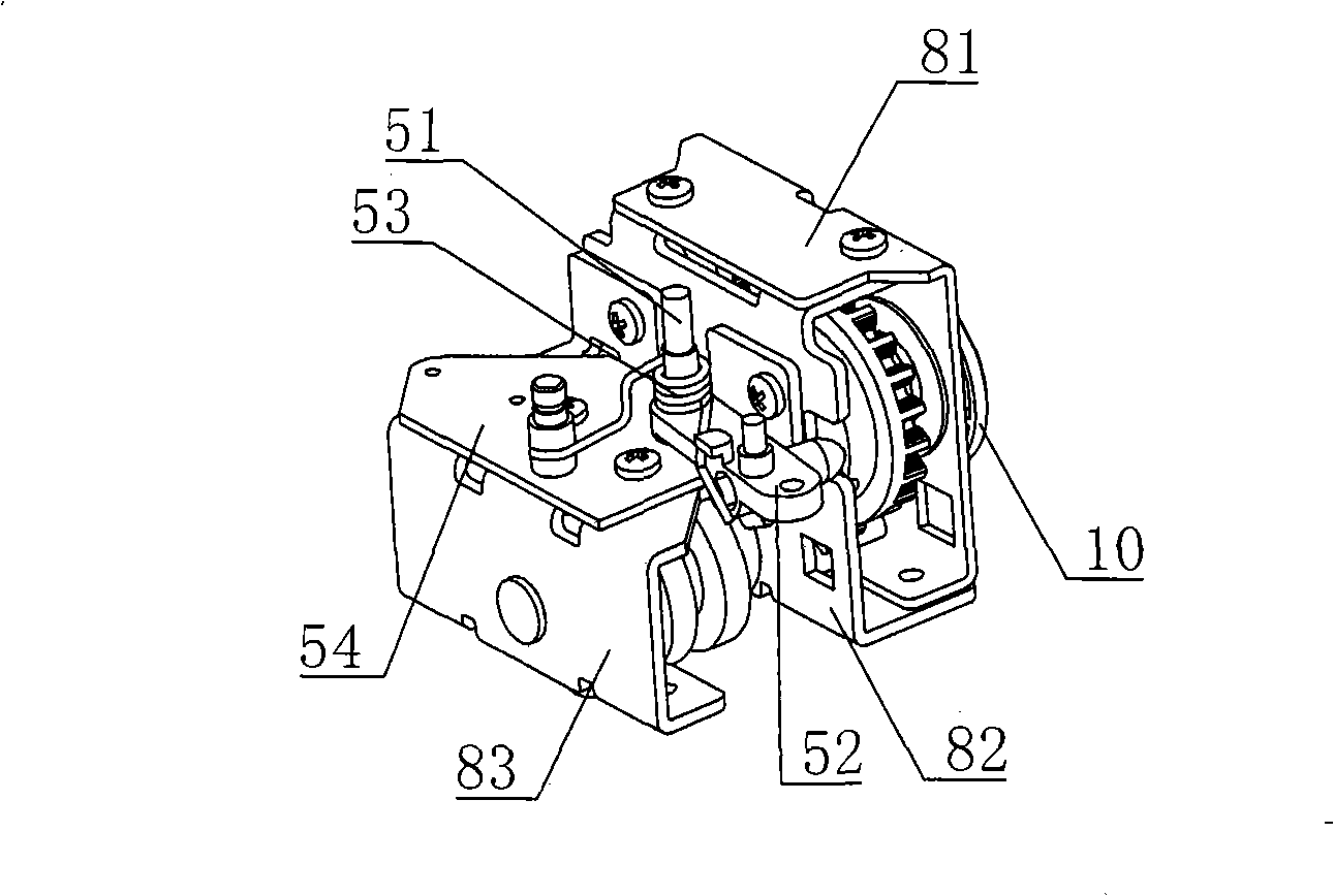 Propulsion interlocking mechanism for hand-operated three-position positioning drawer