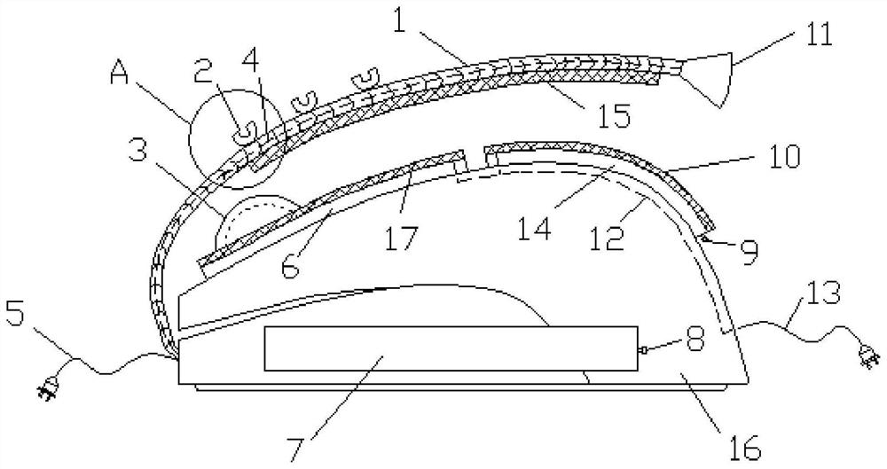 A kind of computer mouse with function of keeping warm