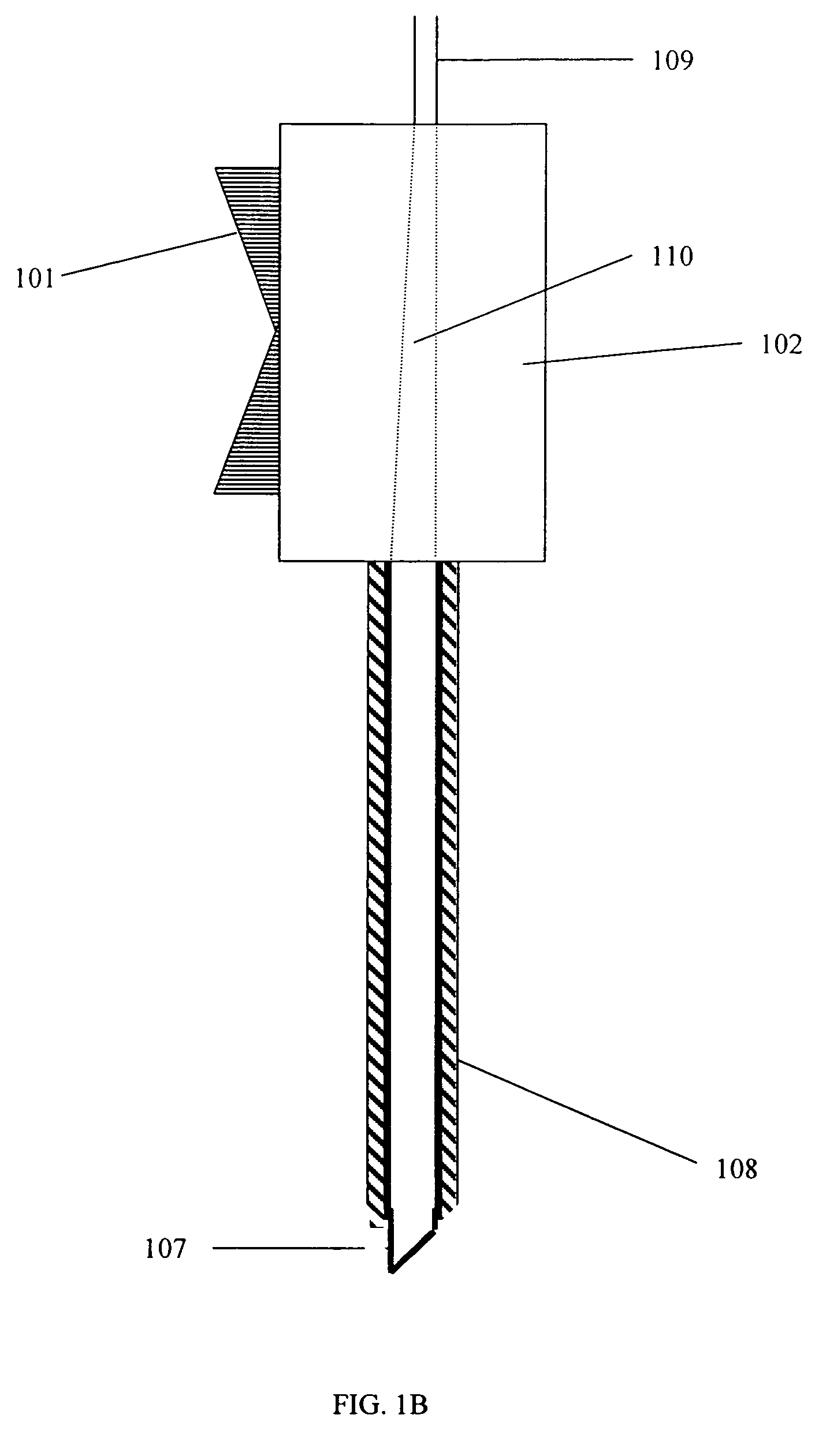 Nerve stimulator output control needle with depth determination capability and method of use