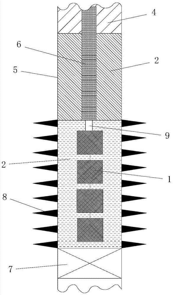A method to prevent the closure of pre-existing fractures in high-energy gas fracturing